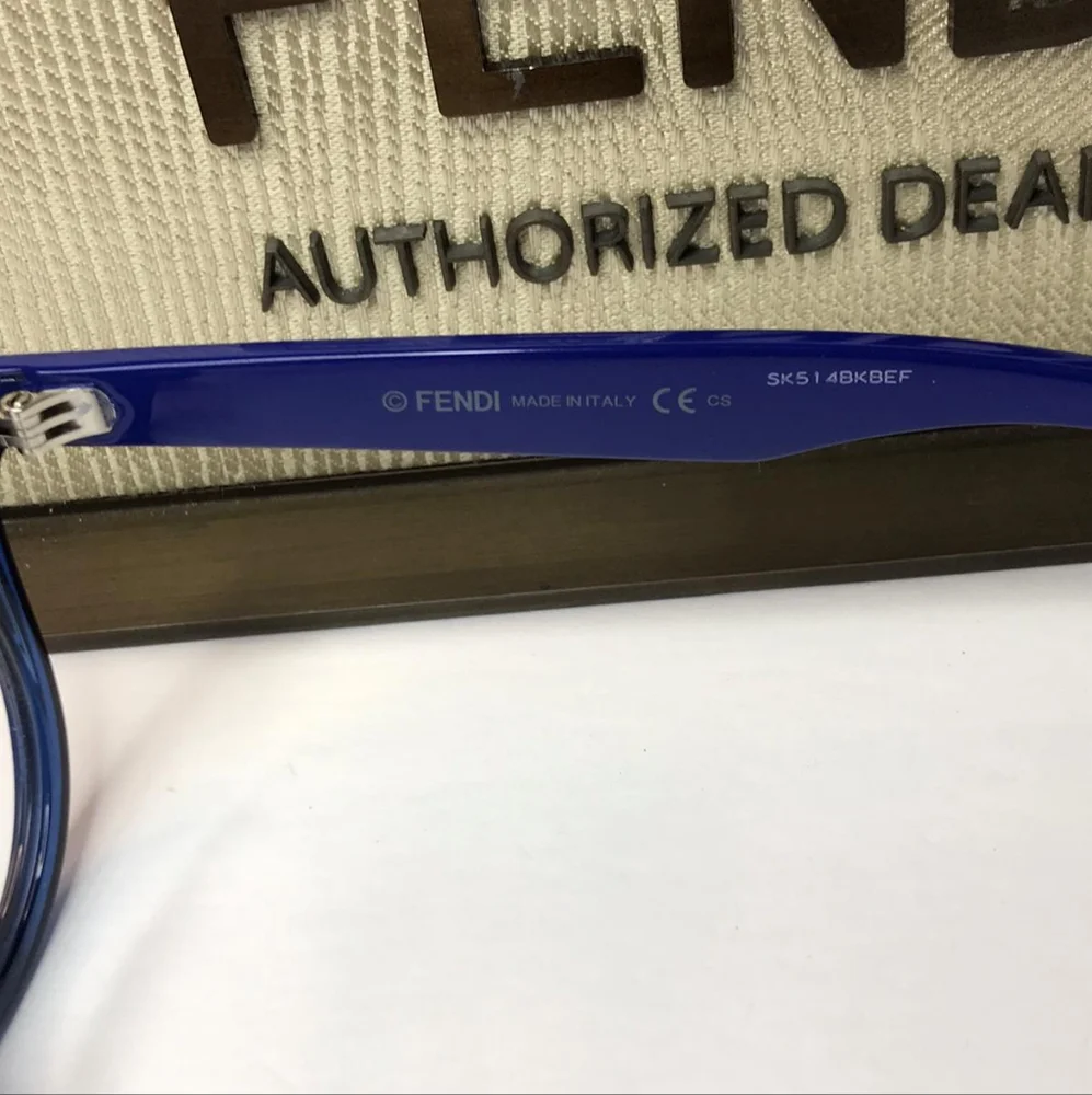 Original New FENDI WOMEN'S FF0198/F 47MM OPTICAL FRAMES IN BLUE